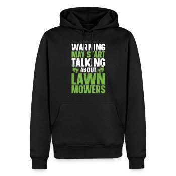 Mowing - Men’s Premium Organic Hoodie - black - Front - Nico (187cm)