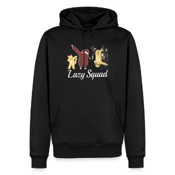 Faultier Liebhaber Faultier Geschenk - Männer Premium Bio Hoodie - Schwarz - Vorne - Nico (187cm)
