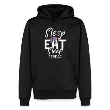 Faultier Liebhaber Faultier Geschenk - Männer Premium Bio Hoodie - Schwarz - Vorne - Nico (187cm)