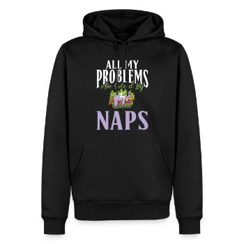 Faultier Liebhaber Faultier Geschenk - Männer Premium Bio Hoodie - Schwarz - Vorne - Nico (187cm)