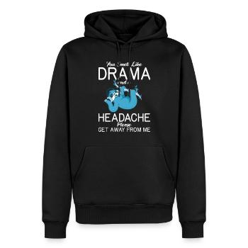 Faultier Liebhaber Faultier Geschenk - Männer Premium Bio Hoodie - Schwarz - Vorne - Nico (187cm)
