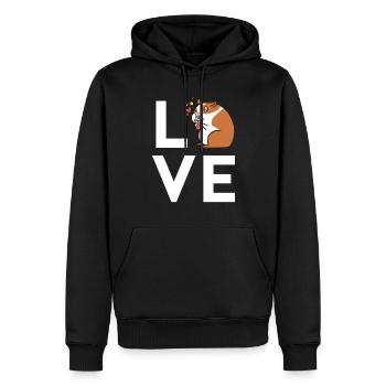 Hamster Liebhaber Hamster Geschenk - Männer Premium Bio Hoodie - Schwarz - Vorne - Nico (187cm)