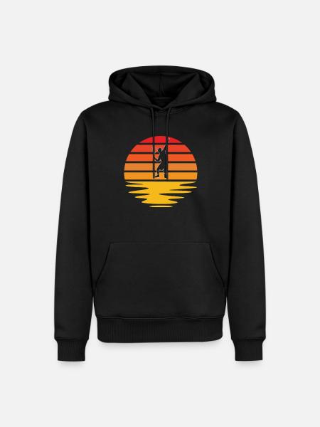 Tennis Retro - Men’s Premium Organic Hoodie - black