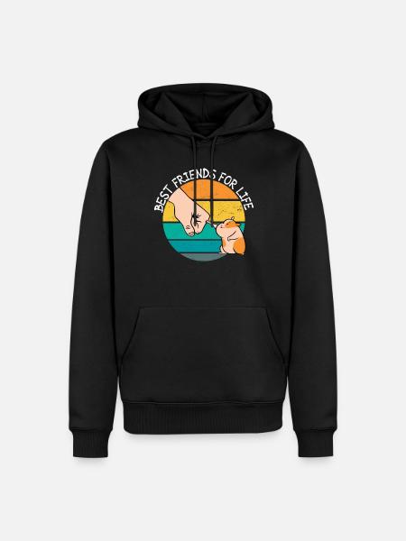 Hamster Lover Hamster Gift - Men’s Premium Organic Hoodie - black