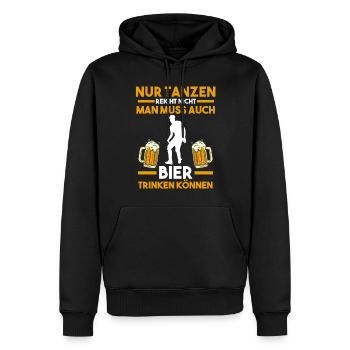 Tanzen Bier Party Musik Tänzer - Männer Premium Bio Hoodie - Schwarz - Vorne - Nico (187cm)