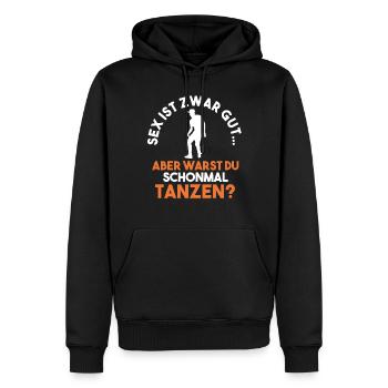Tanzen Party Musik Tänzer - Männer Premium Bio Hoodie - Schwarz - Vorne - Nico (187cm)