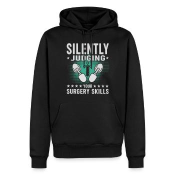 Medizin -Propofol -Anästhesiologie - Männer Premium Bio Hoodie - Schwarz - Vorne - Nico (187cm)