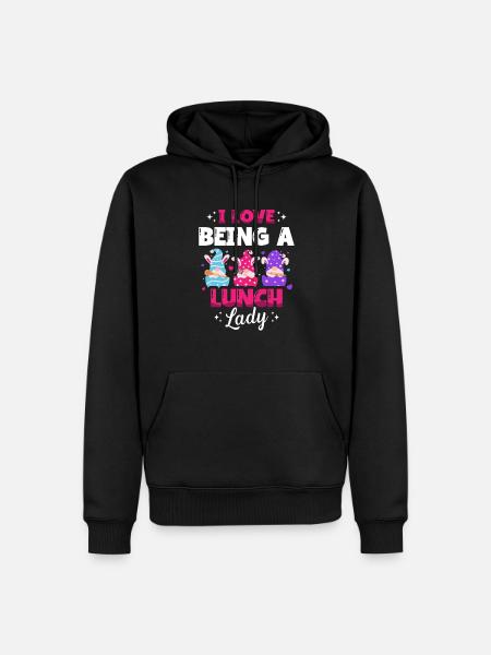 I love having a cafeteria school canteen for - Men’s Premium Organic Hoodie - black