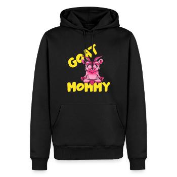 Chèvres Maman Chèvre Animal Domestique Chèvres Amoureux - Sweat à capuche Premium bio Homme - noir - Devant - Nico (187cm)