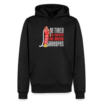 Feuerwehrmänner Im Ruhestand Sind Tolle Opas Opa - Männer Premium Bio Hoodie - Schwarz - Vorne - Nico (187cm)
