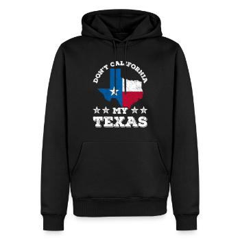 Kalifornien Texas Sprüche Stolz Texanisch Texaner - Männer Premium Bio Hoodie - Schwarz - Vorne - Nico (187cm)