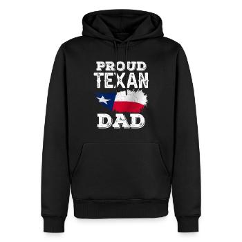 Stolzer Texanischer Vater Texaner Stolz Texas - Männer Premium Bio Hoodie - Schwarz - Vorne - Nico (187cm)