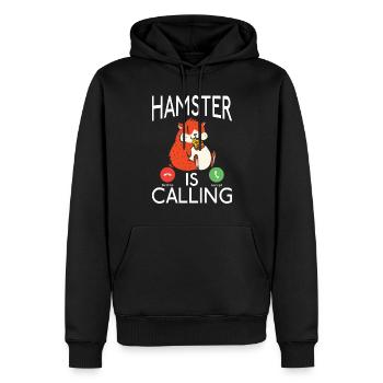 Hamster Liebhaber Hamster Geschenk - Männer Premium Bio Hoodie - Schwarz - Vorne - Nico (187cm)