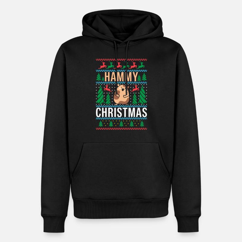 Hamster Liebhaber Hamster Geschenk - Männer Premium Bio Hoodie - Schwarz