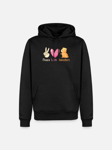 Hamster Lover Hamster Gift - Men’s Premium Organic Hoodie - black