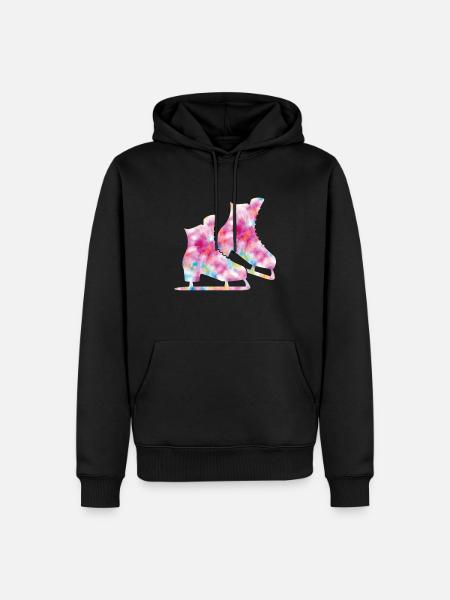 Patinage - Sweat à capuche Premium bio Homme - noir