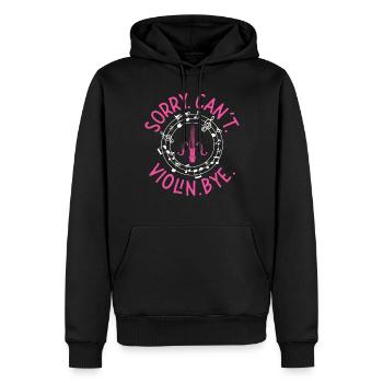 Violoniste Désolé. Argot. - Sweat à capuche Premium bio Homme - noir - Devant - Nico (187cm)