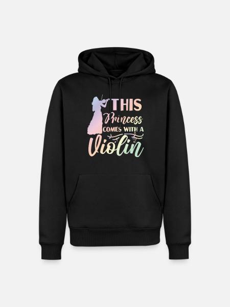 Violin Violinist Girl This - Men’s Premium Organic Hoodie - black
