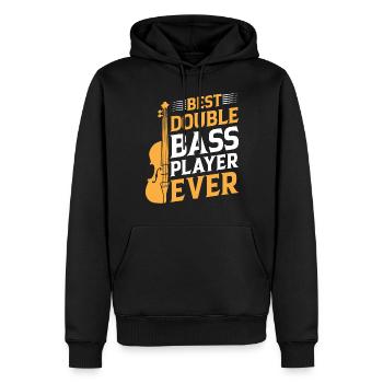 Best Double Bass Player Ever - Double Bass Double - Männer Premium Bio Hoodie - Schwarz - Vorne - Nico (187cm)