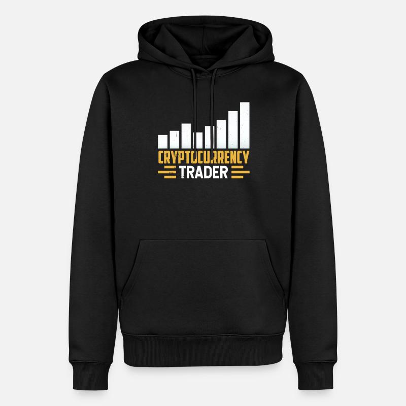 Crypto-Trader Crypto Trader Crypto - Sweat à capuche Premium bio Homme - noir