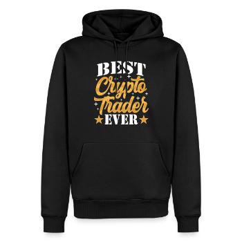 Bester Krypto Trader Aller Zeiten Crypto Traden - Männer Premium Bio Hoodie - Schwarz - Vorne - Nico (187cm)