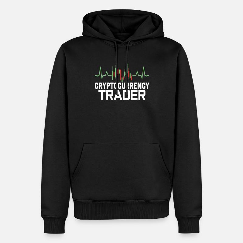 Kryptowährungs Händler Krypto Crypto Trader - Männer Premium Bio Hoodie - Schwarz