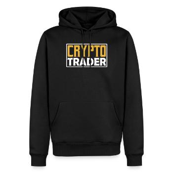 Krypto Händler Trading Crypto Traden Trader - Männer Premium Bio Hoodie - Schwarz - Vorne - Nico (187cm)