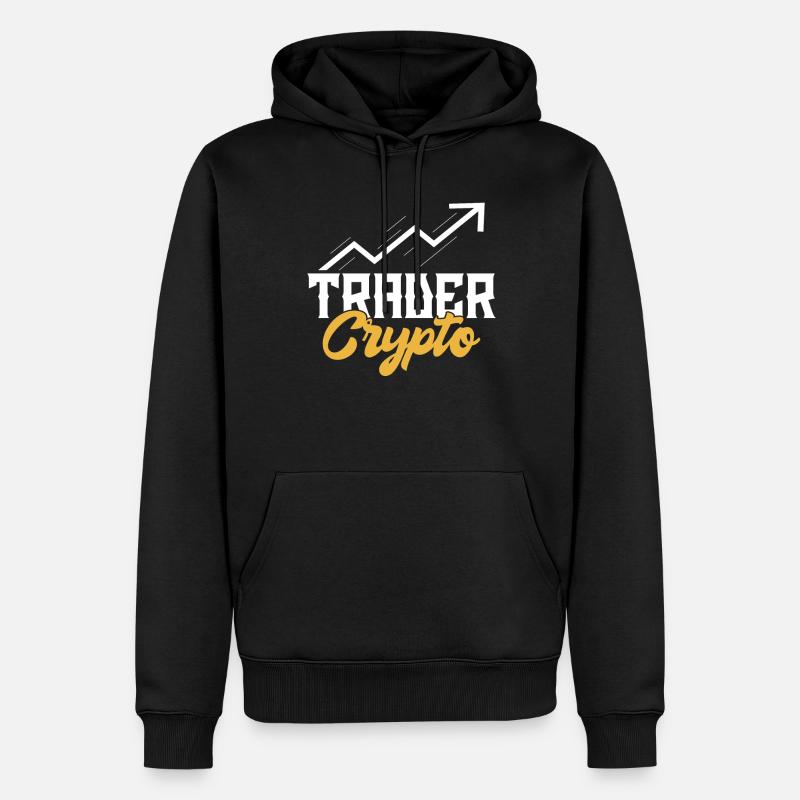 Trader Krypto Traden Crypto Trading - Männer Premium Bio Hoodie - Schwarz