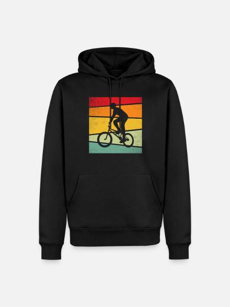 BMX Rétro - Sweat à capuche Premium bio Homme - noir