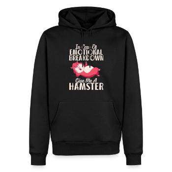 Hamster Liebhaber Hamster Geschenk - Männer Premium Bio Hoodie - Schwarz - Vorne - Nico (187cm)