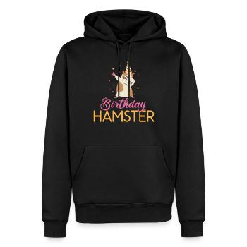 Hamster Liebhaber Hamster Geschenk - Männer Premium Bio Hoodie - Schwarz - Vorne - Nico (187cm)