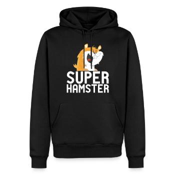 Hamster Liebhaber Hamster Geschenk - Männer Premium Bio Hoodie - Schwarz - Vorne - Nico (187cm)
