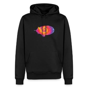 Zeppelin - Männer Premium Bio Hoodie - Schwarz - Vorne - Nico (187cm)