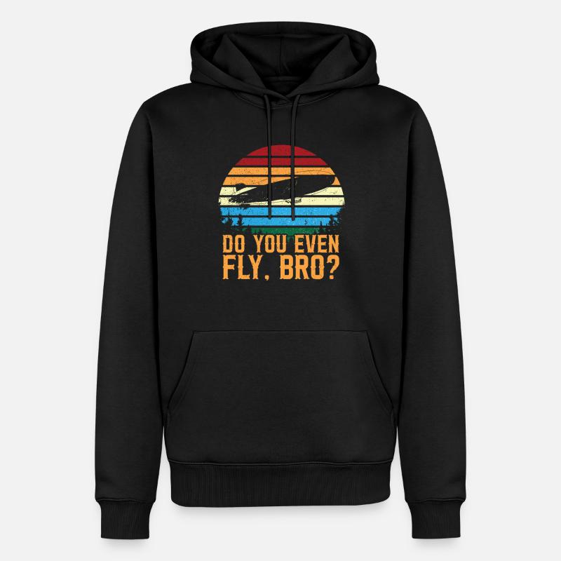 Zeppelin - Männer Premium Bio Hoodie - Schwarz