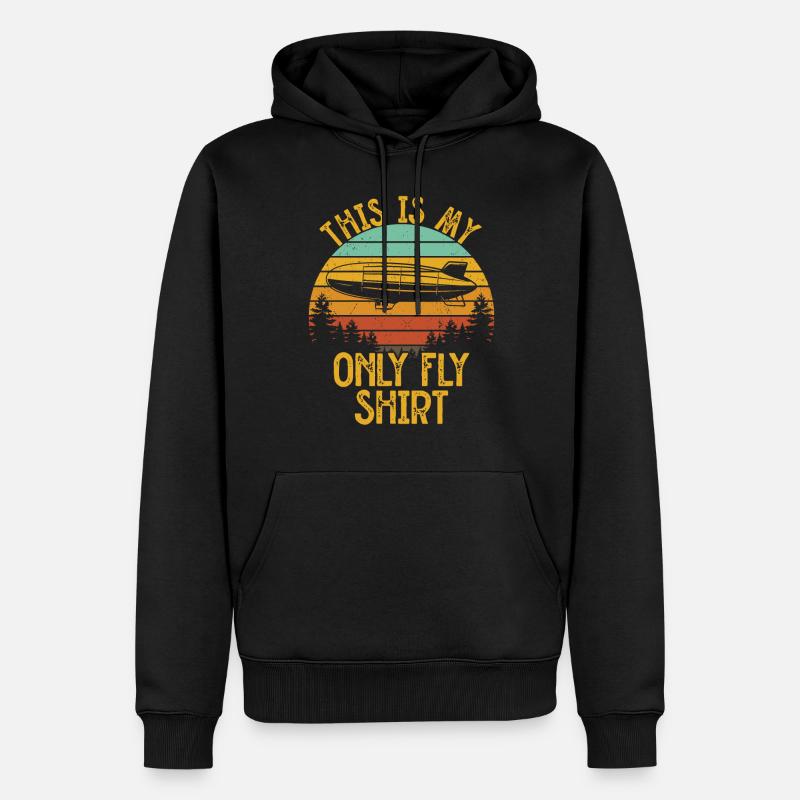 Zeppelin - Männer Premium Bio Hoodie - Schwarz
