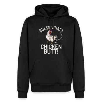 Cadeaux de poulet Propriétaire de poulet - Sweat à capuche Premium bio Homme - noir - Devant - Nico (187cm)