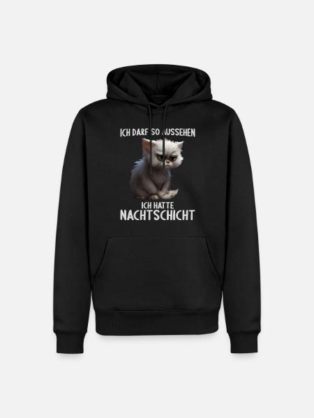 Nachtschicht Dienst Krankenschwester Pflegekraft - Männer Premium Bio Hoodie - Schwarz