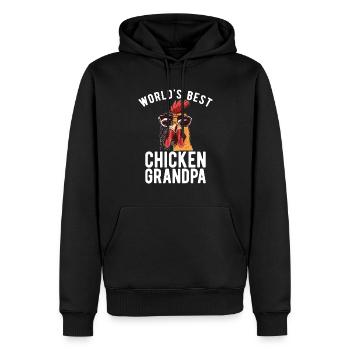 Cadeaux de poulet Propriétaire de poulet - Sweat à capuche Premium bio Homme - noir - Devant - Nico (187cm)