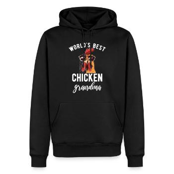 Cadeaux de poulet Propriétaire de poulet - Sweat à capuche Premium bio Homme - noir - Devant - Nico (187cm)