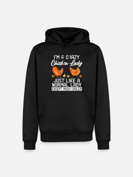 Chicken Gifts Chicken Owner - Men’s Premium Organic Hoodie - black