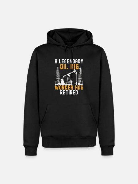 Oilfield - Men’s Premium Organic Hoodie - black