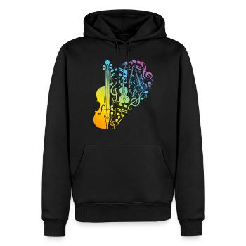 Double Bass Player Double Bassist - Double Bass In - Männer Premium Bio Hoodie - Schwarz - Vorne - Nico (187cm)