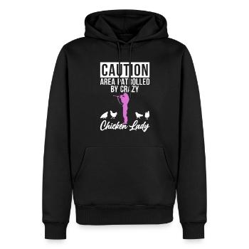 Cadeaux de poulet Propriétaire de poulet - Sweat à capuche Premium bio Homme - noir - Devant - Nico (187cm)