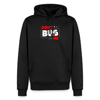 Bug Me Insect Lover Bug Future Entomologist - Sweat à capuche Premium bio Homme - noir - Devant - Nico (187cm)