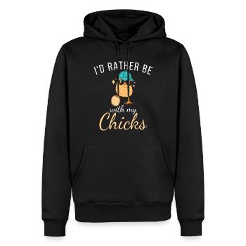Cadeaux de poulet Propriétaire de poulet - Sweat à capuche Premium bio Homme - noir - Devant - Nico (187cm)