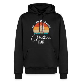 Cadeaux de poulet Propriétaire de poulet - Sweat à capuche Premium bio Homme - noir - Devant - Nico (187cm)