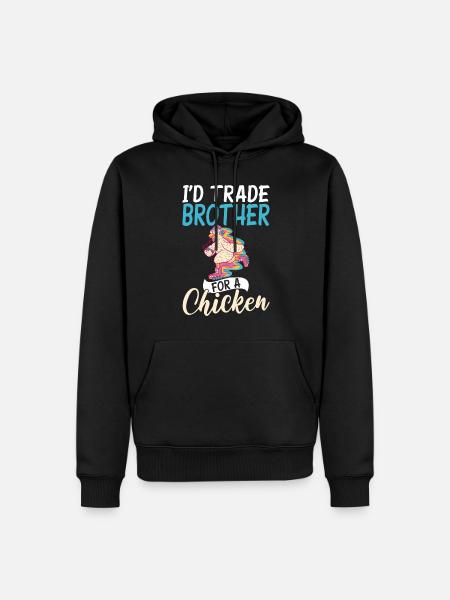 Chicken Gifts Chicken Owner - Men’s Premium Organic Hoodie - black