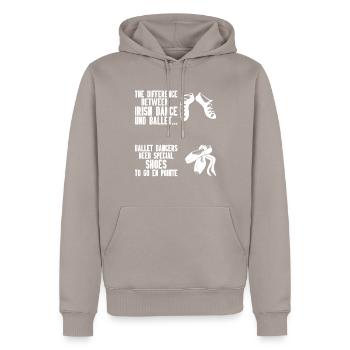Irish Dance - Men’s Premium Organic Hoodie - taupe - Front - Nico (187cm)