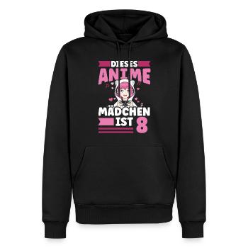 diese Anime mädchen ist 8 - Kawaii Otaku Manga - Männer Premium Bio Hoodie - Schwarz - Vorne - Nico (187cm)