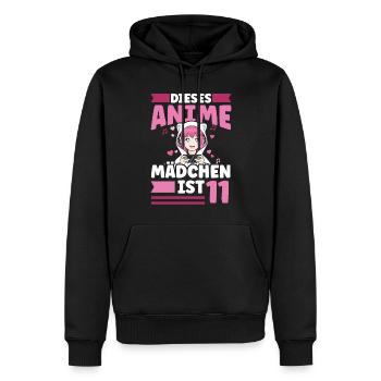 diese Anime mädchen ist 11 - Kawaii Otaku Manga - Männer Premium Bio Hoodie - Schwarz - Vorne - Nico (187cm)